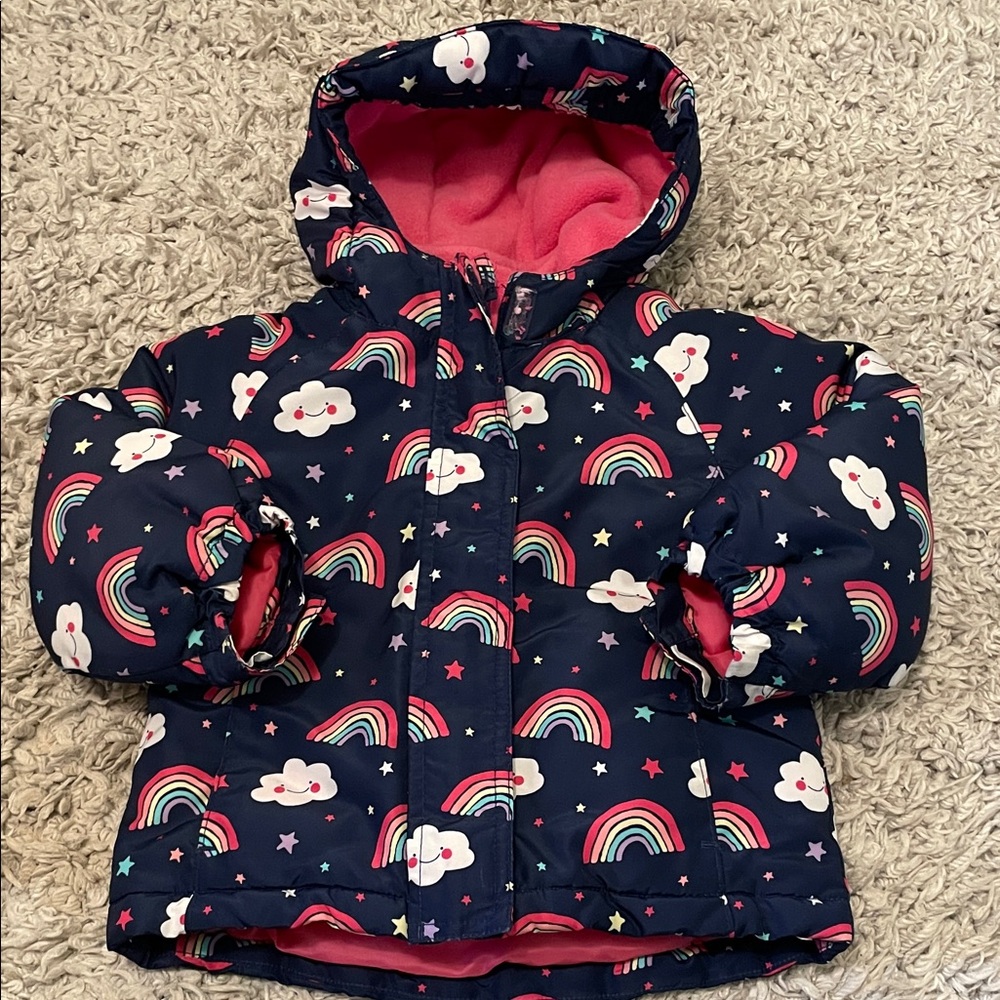 The Children's Place 3 in 1 Rainbow Print Jacket, Size 2T